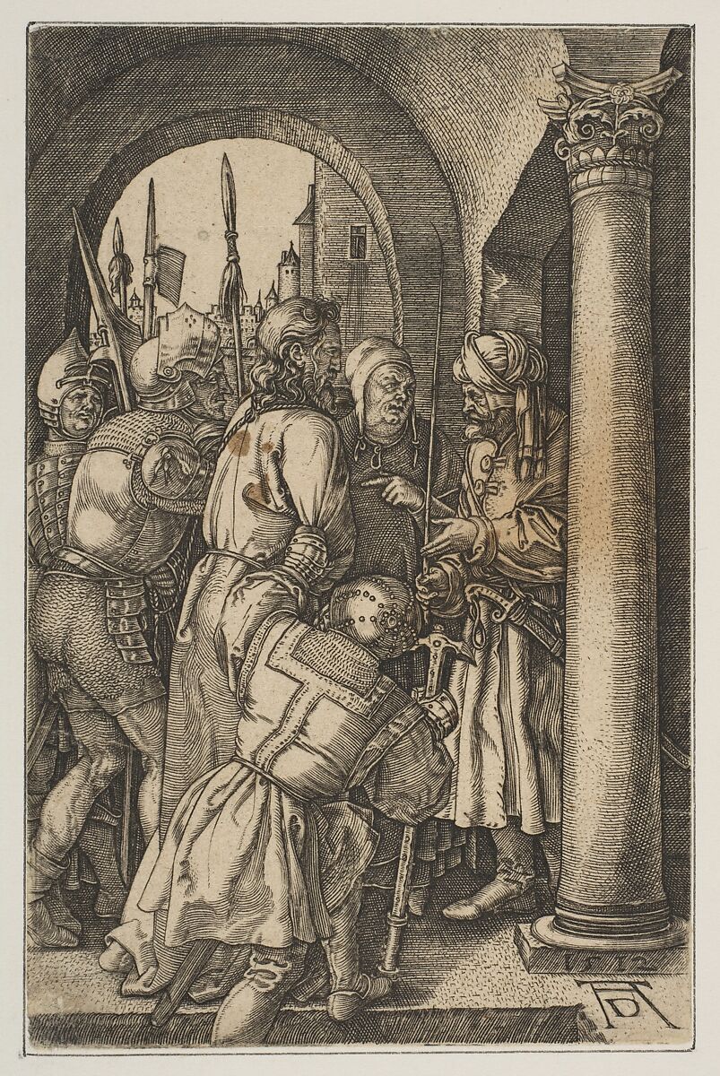 Christ before Pilate, from the Passion (copy), Albrecht Dürer (German, Nuremberg 1471–1528 Nuremberg), Engraving 