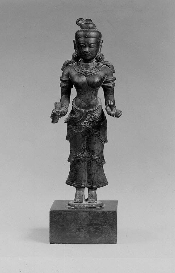 Standing Prajnaparamita, Bronze, Thailand 