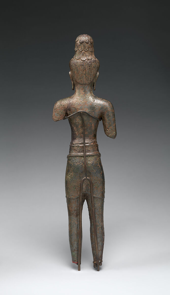 Standing Bodhisattva Maitreya, the Buddha of the Future, Bronze, Plai Bat II Temple, Lahan Sai District, Buriram Province, Thailand