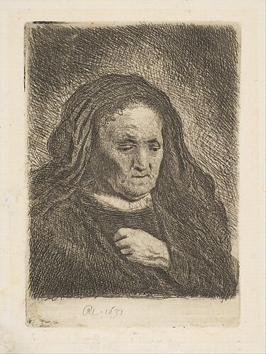 The Artist's Mother with Her Hand on Her Chest