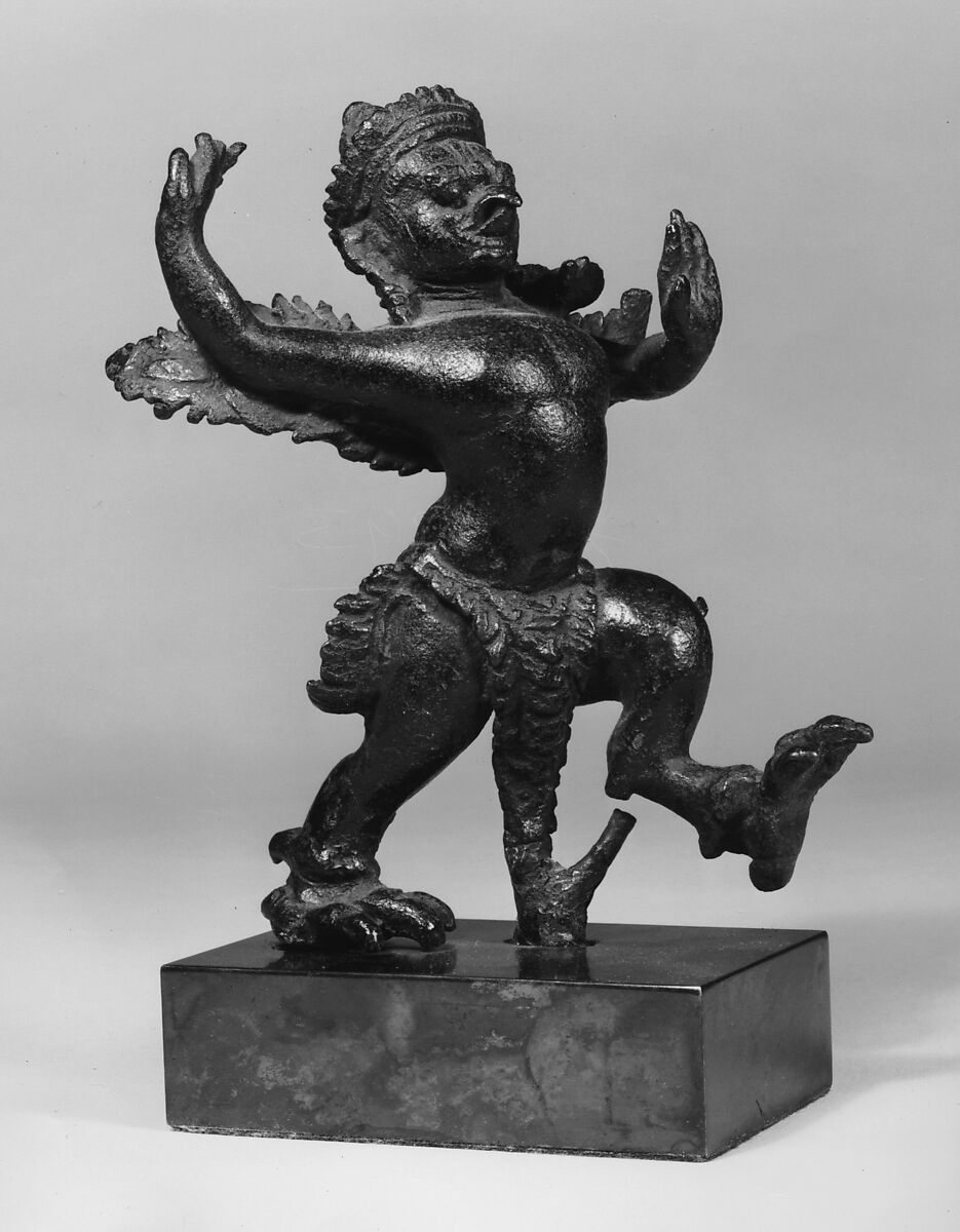 Striding Garuda (The Royal Solar Bird), Bronze, Cambodia 