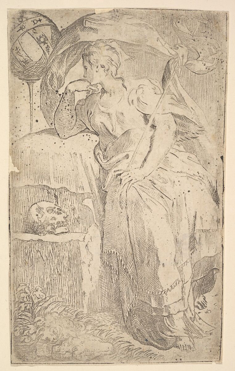 Astrology, Parmigianino (Girolamo Francesco Maria Mazzola) (Italian, Parma 1503–1540 Casalmaggiore), Etching 
