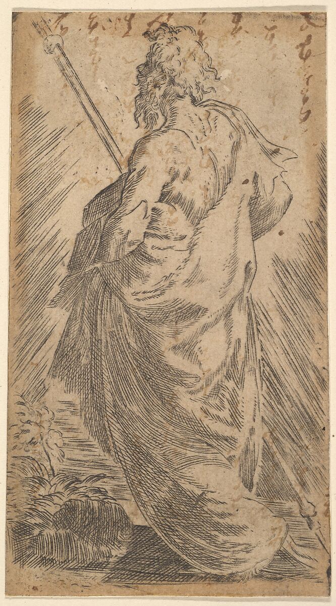 Saint James Major, Parmigianino (Girolamo Francesco Maria Mazzola) (Italian, Parma 1503–1540 Casalmaggiore), Etching; second state of two 