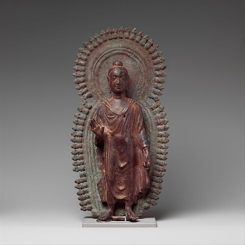 Buddha with Radiate Halo and Mandorla