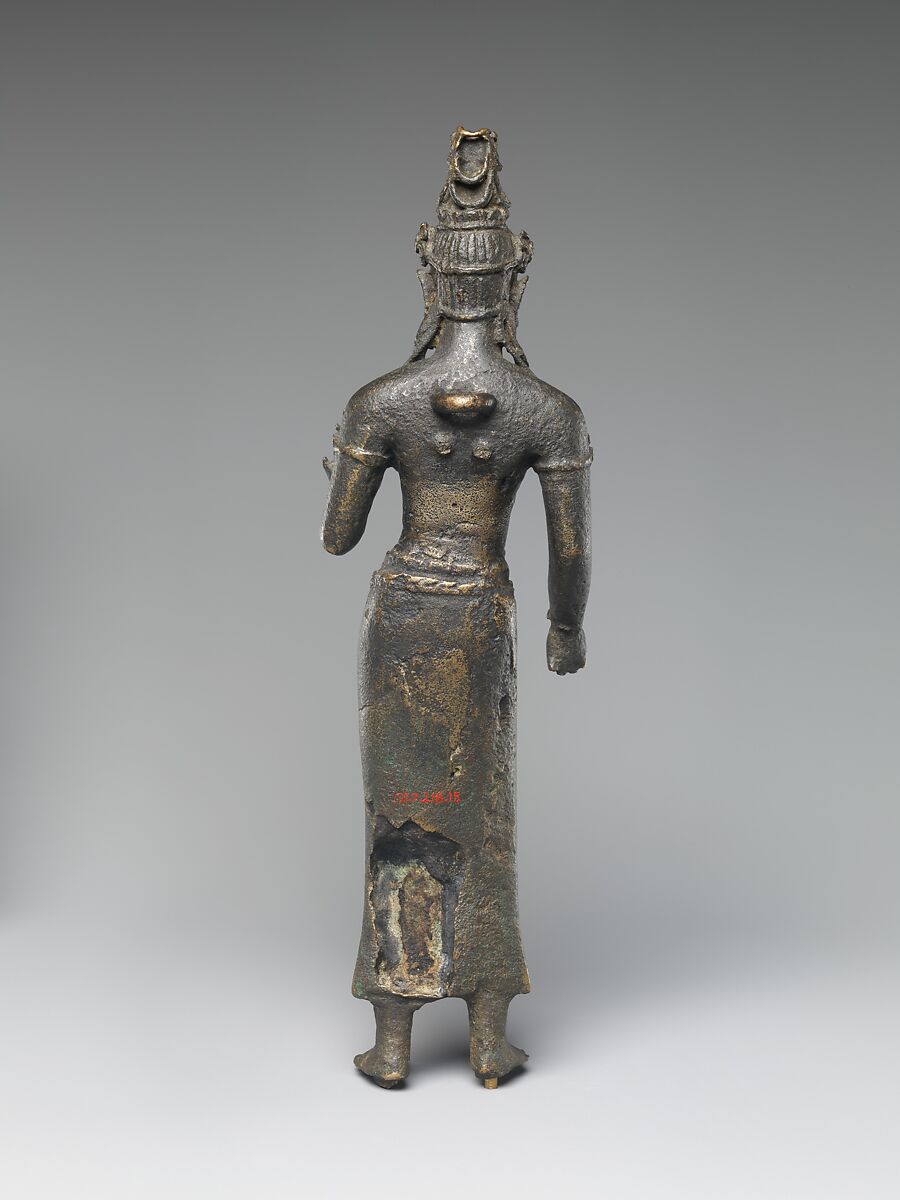Standing Bodhisattva Maitreya or Manjushri(?), Bronze, Indonesia (Sumatra)