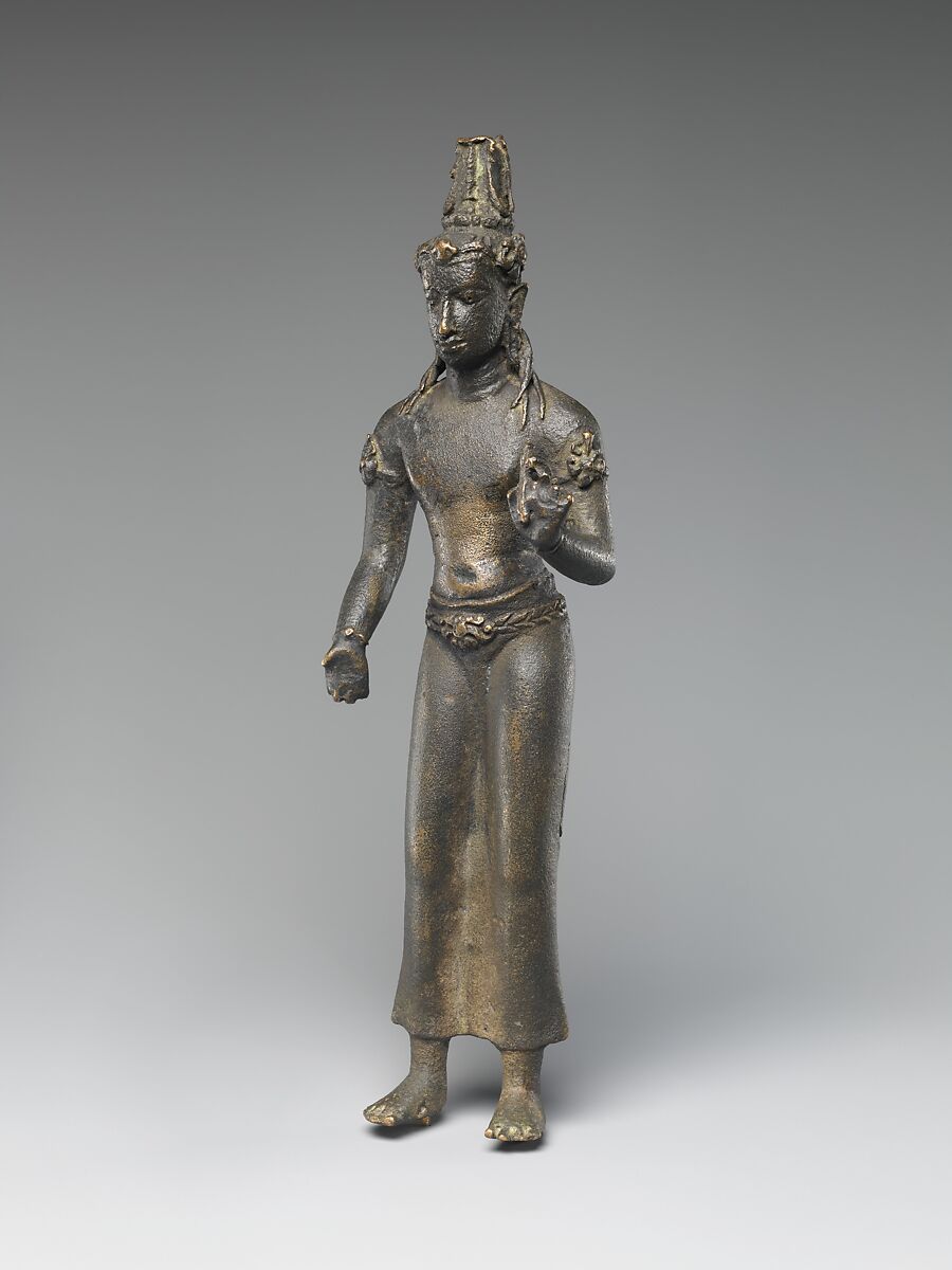 Standing Bodhisattva Maitreya or Manjushri(?), Bronze, Indonesia (Sumatra)