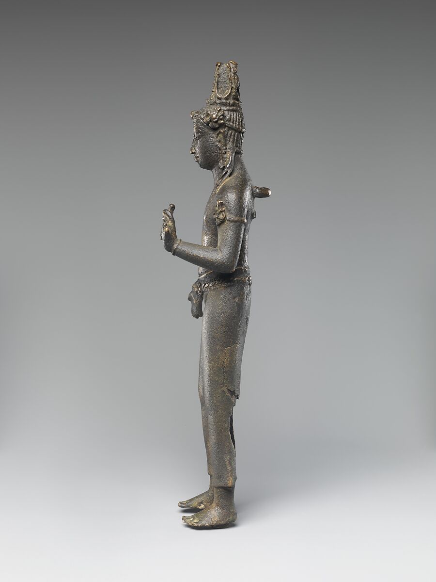 Standing Bodhisattva Maitreya or Manjushri(?), Bronze, Indonesia (Sumatra)