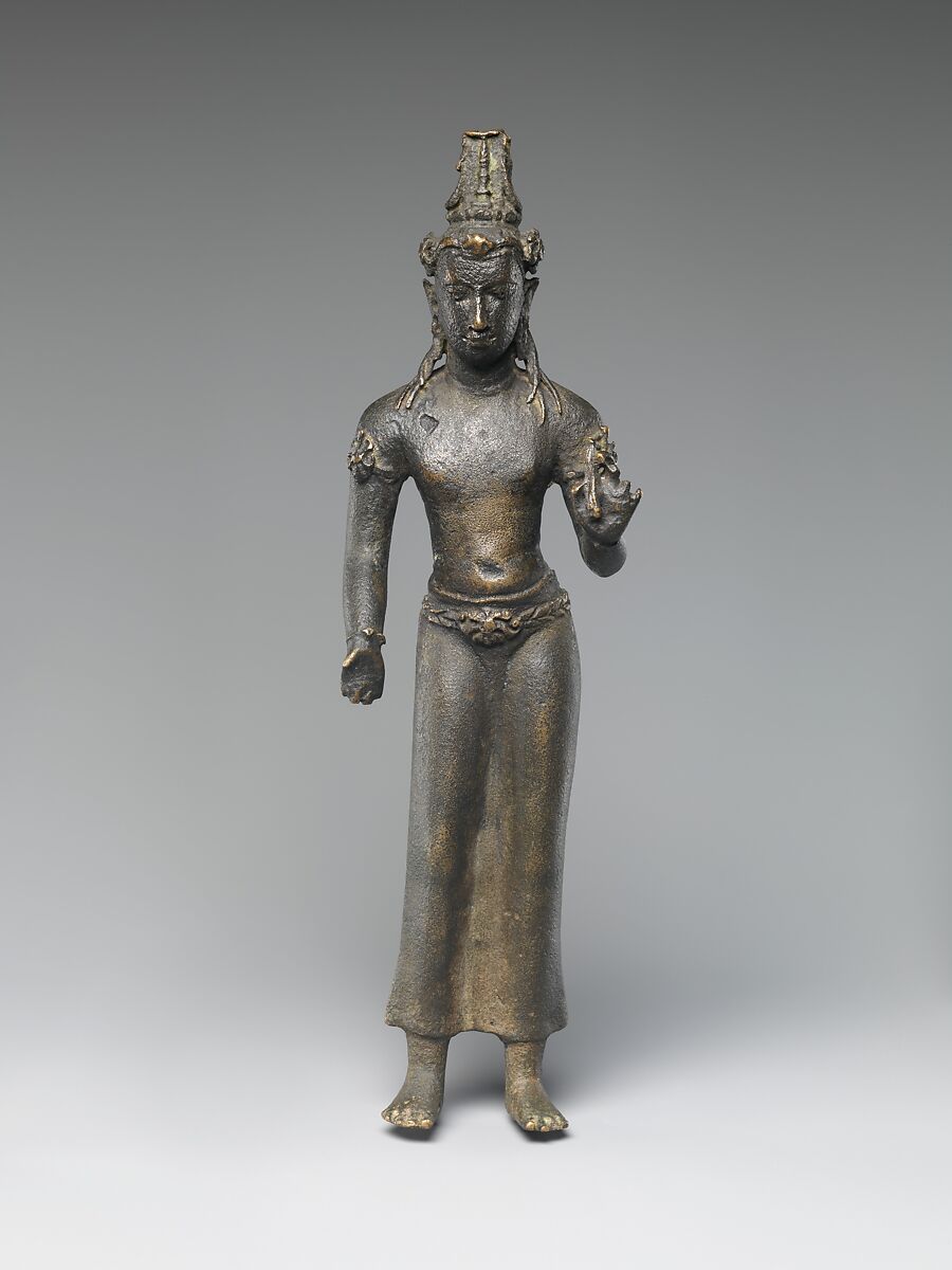 Standing Bodhisattva Maitreya or Manjushri(?), Bronze, Indonesia (Sumatra)