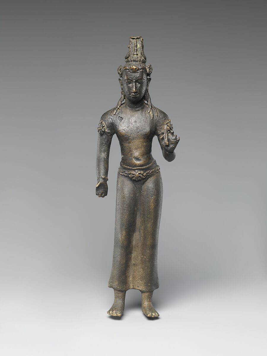 Standing Bodhisattva Maitreya or Manjushri(?), Bronze, Indonesia (Sumatra) 