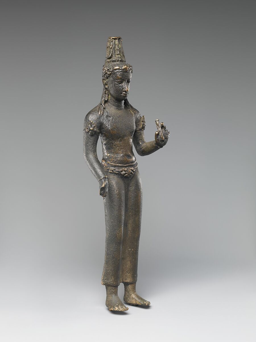 Standing Bodhisattva Maitreya or Manjushri(?), Bronze, Indonesia (Sumatra)