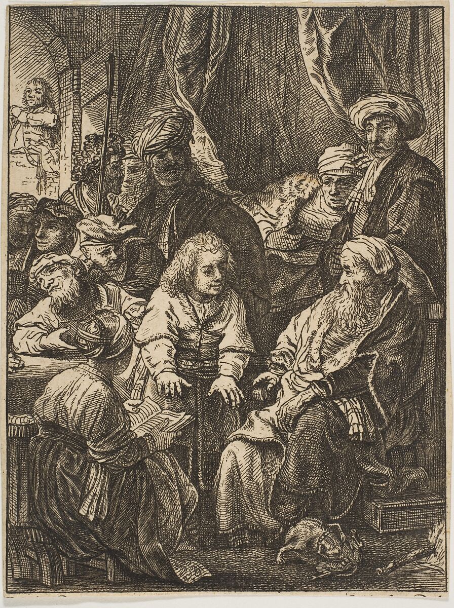 Joseph Telling His Dreams (reverse copy), After Rembrandt (Rembrandt van Rijn) (Dutch, Leiden 1606–1669 Amsterdam), Etching 