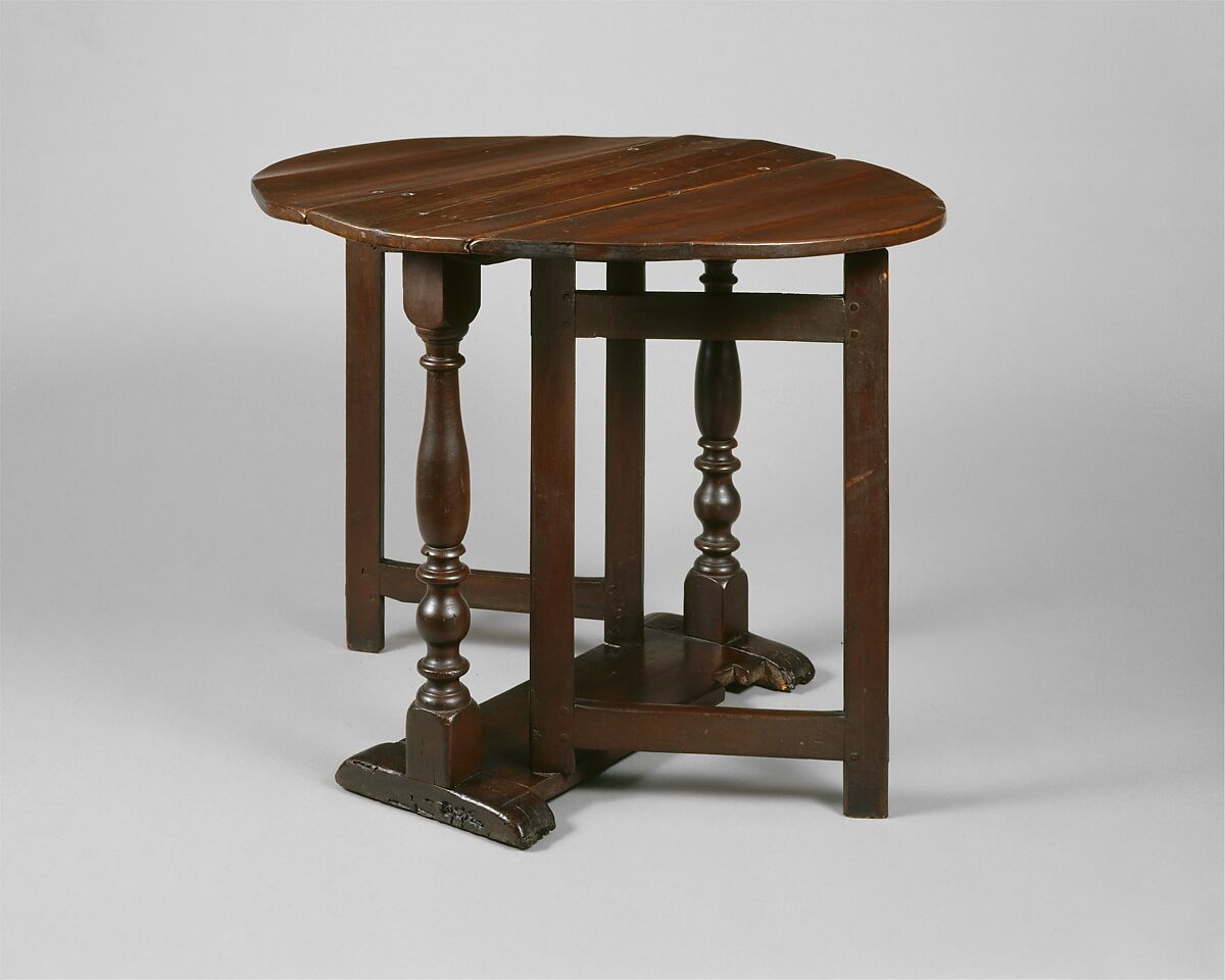 Gate-leg table, Sweet gum, yellow poplar, American 