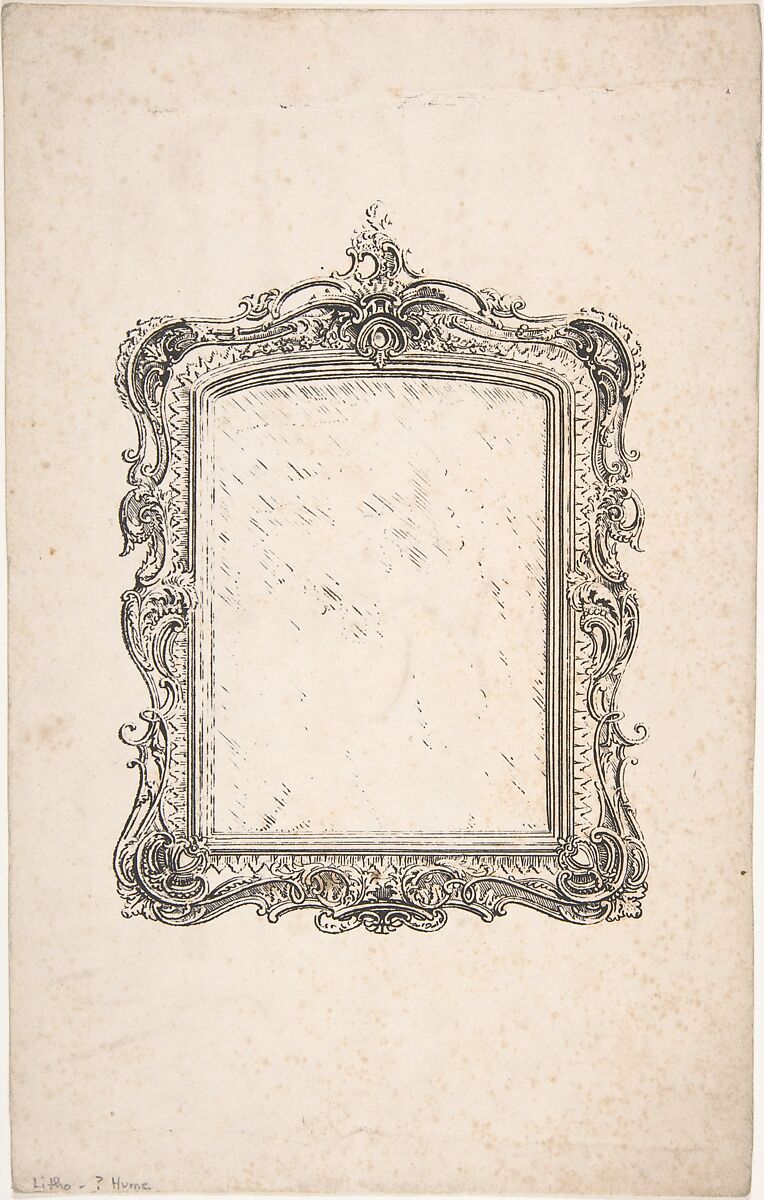 Robert William Hume  Design for a Fancy Table, Louis Quatorze