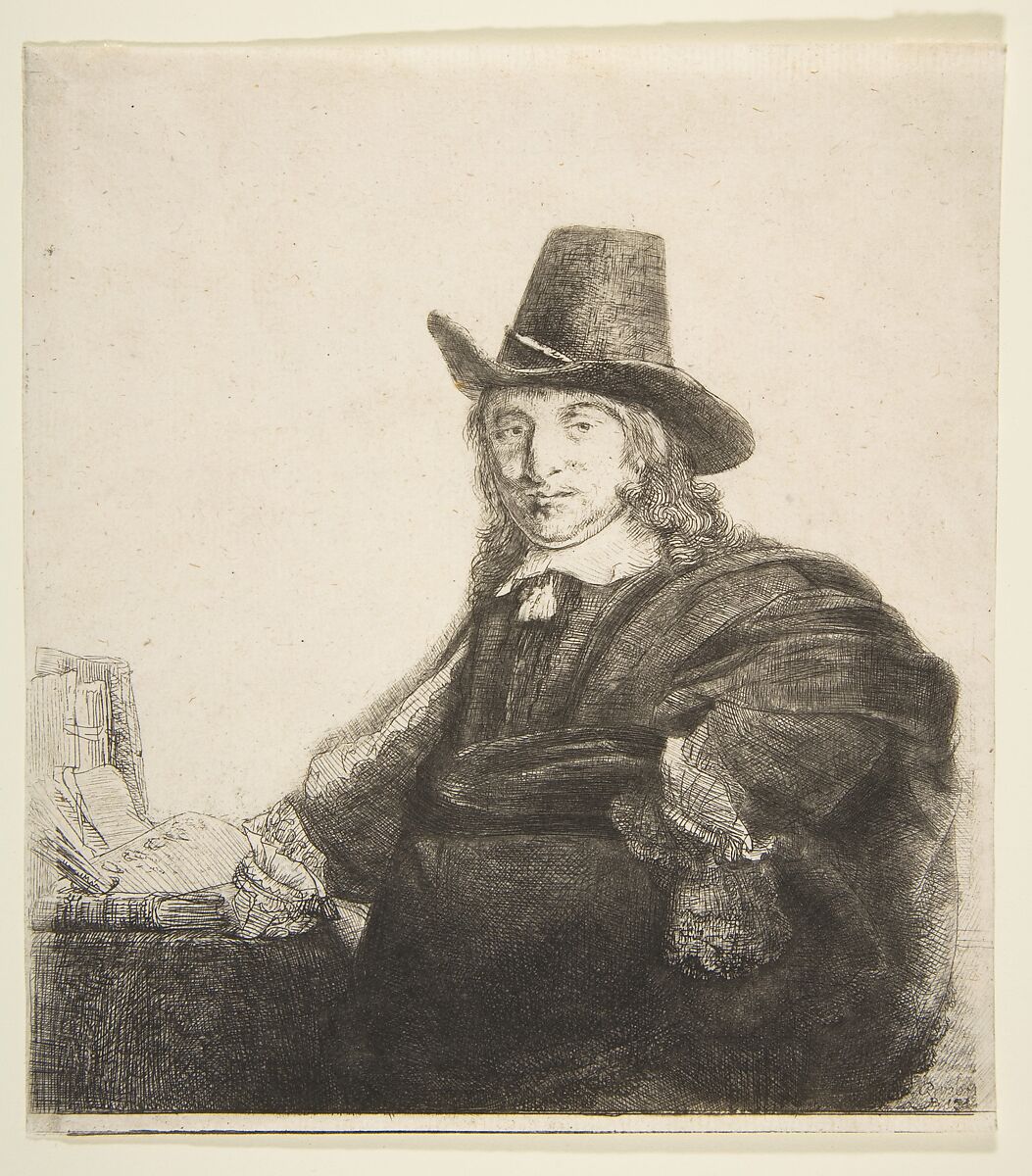 Jan Asselijn, Painter (Krabbetje), Rembrandt (Rembrandt van Rijn) (Dutch, Leiden 1606–1669 Amsterdam), Etching, drypoint, and burin; fifth state of seven states 