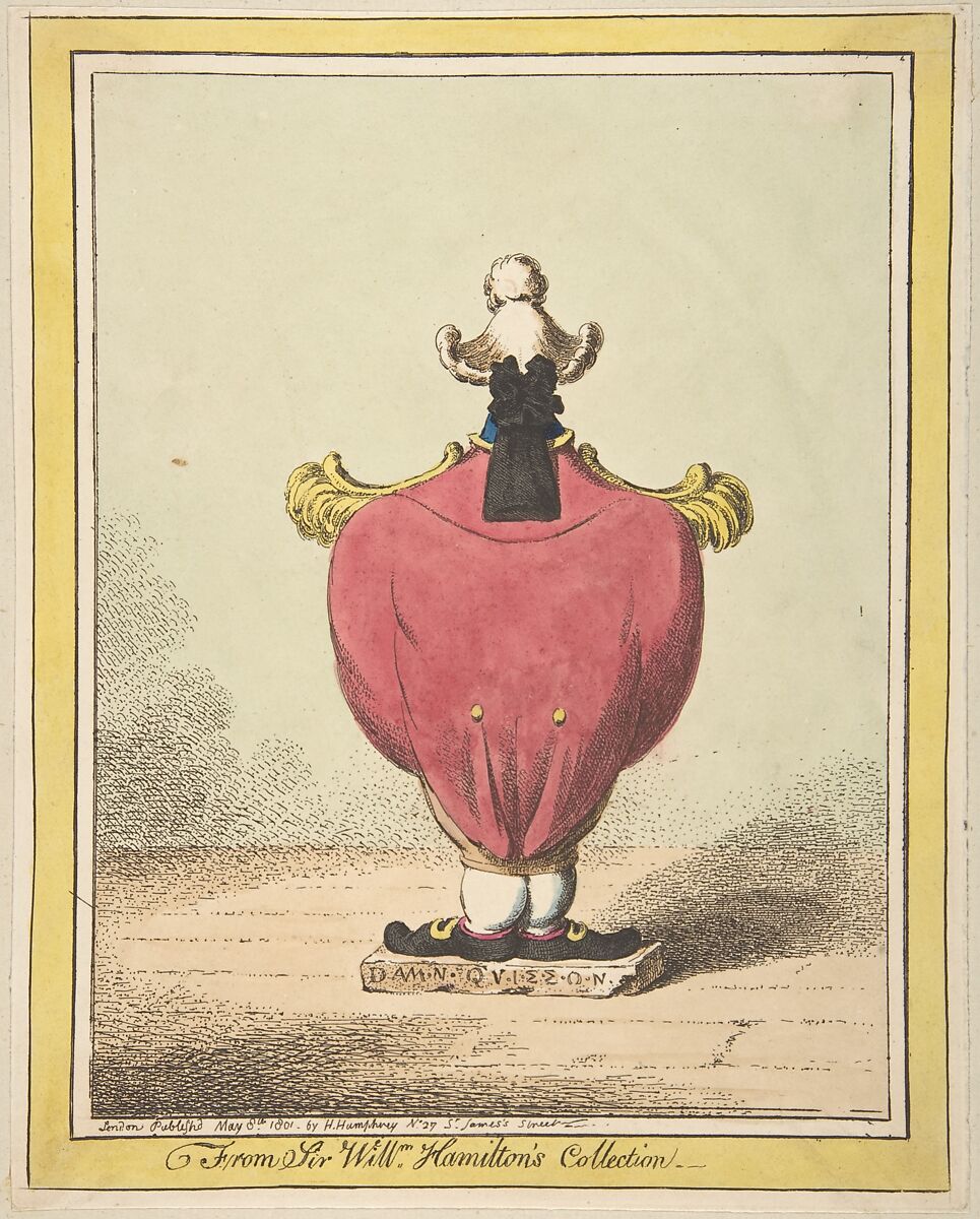 From Sir William Hamilton's Collection, James Gillray (British, London 1756–1815 London), Hand-colored etching 