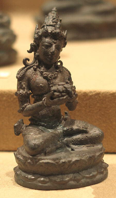 Seated Esoteric Buddhist Female Deity, Bronze, Indonesia (Java) 