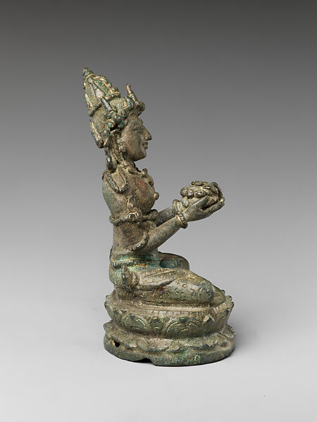 Seated Esoteric Buddhist Female Deity, Bronze, Indonesia (Java)