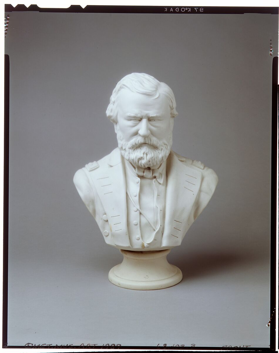 General Grant, Modeled by W. H. Edge, Parian porcelain, American