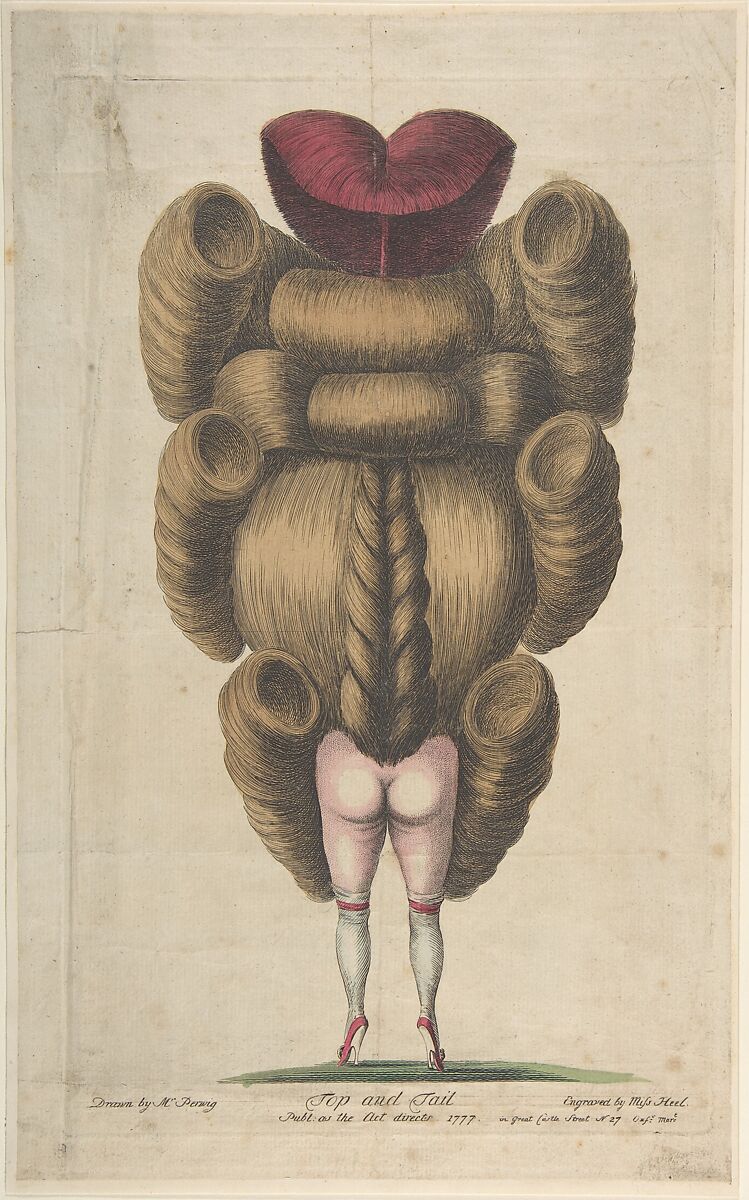 Top and Tail, Anonymous, British, 18th century, Hand-colored etching with stipple 