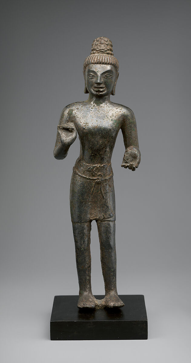 Standing Avalokiteshvara, the Bodhisattva of Infinite Compassion, Bronze, Thailand (Buriram Province, Prakhon Chai) 