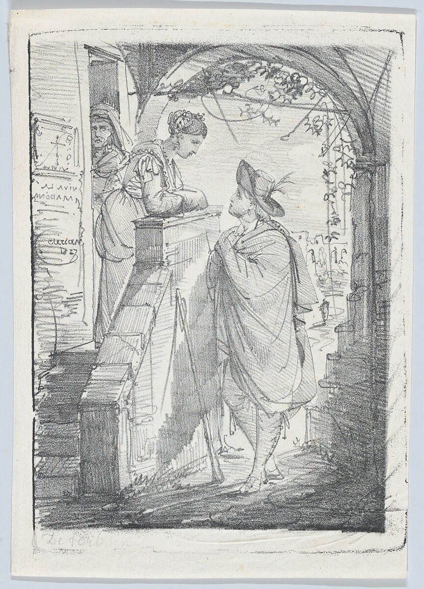 Viva La Madonna, Thomas Joseph Clérian (French, Aix 1796–1842 Avignon), Lithograph 