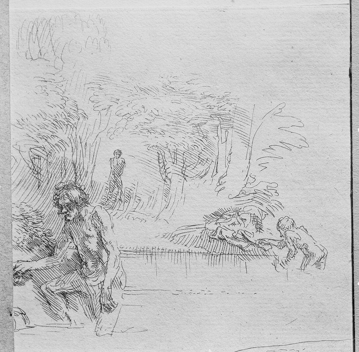 The Bathers, After Rembrandt (Rembrandt van Rijn) (Dutch, Leiden 1606–1669 Amsterdam), Etching