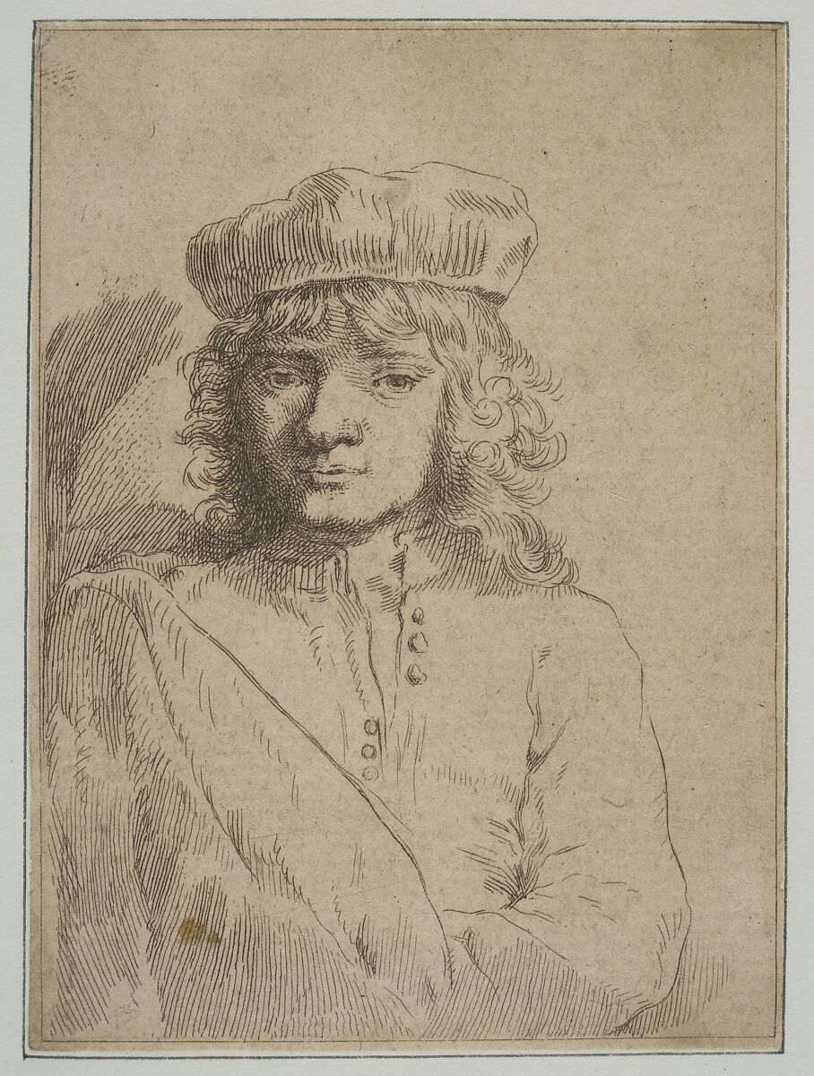 The Artist's Son, Titus (copy), After Rembrandt (Rembrandt van Rijn) (Dutch, Leiden 1606–1669 Amsterdam), Etching 