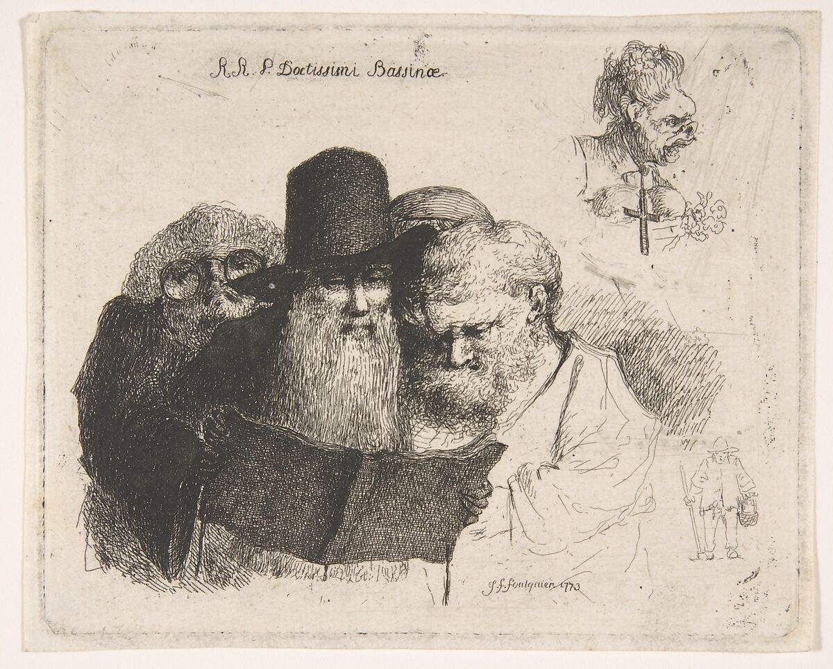 R.R.P. Doctissimi Bassinae, Joseph François Foulquier (French, Toulouse 1744/45–1789 Martinique), Etching 