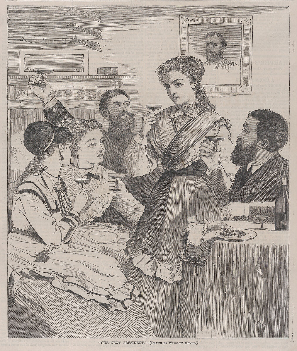 "Our Next President" (from "Harper's Weekly," Vol. XII), After Winslow Homer (American, Boston, Massachusetts 1836–1910 Prouts Neck, Maine), Wood engraving