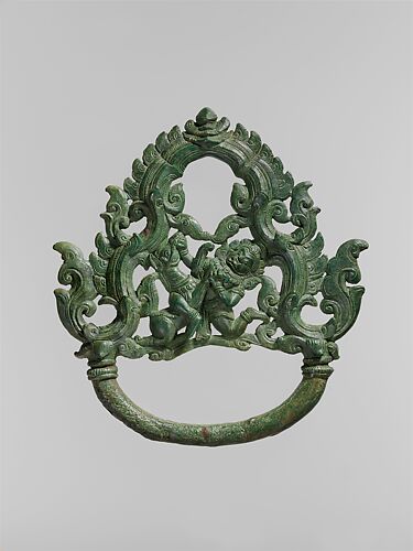 Palanquin Ring with Demon Battling a Horse