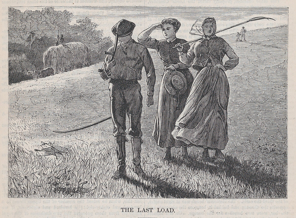 The Last Load (from "Appleton's Journal," Vol. I), After Winslow Homer (American, Boston, Massachusetts 1836–1910 Prouts Neck, Maine), Wood engraving 