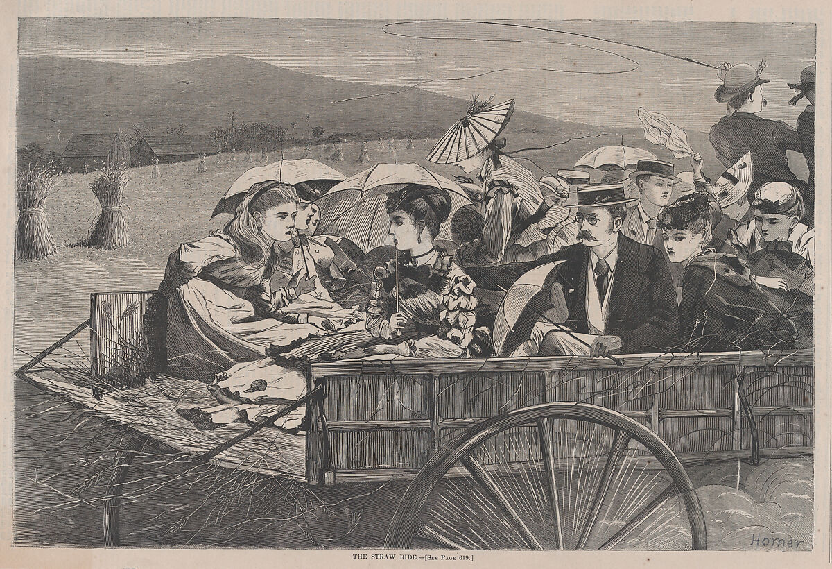 The Straw Ride (from "Harper's Bazar," Vol. II), After Winslow Homer (American, Boston, Massachusetts 1836–1910 Prouts Neck, Maine), Wood engraving 