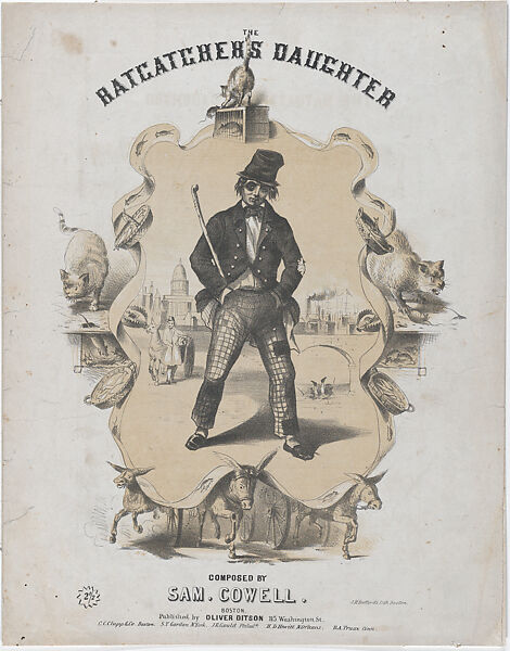 The Ratcatcher's Daughter (Sheet music cover), After Winslow Homer (American, Boston, Massachusetts 1836–1910 Prouts Neck, Maine), Lithograph 