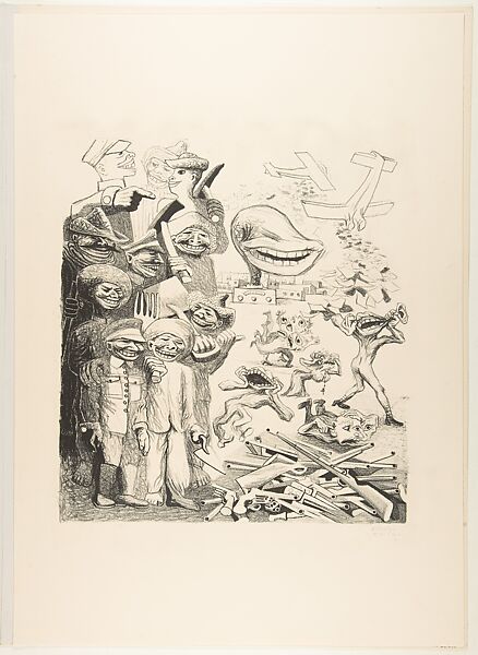 Propaganda, Alfredo Zalce (Mexican, Pátzcuaro, Michoacán 1908–2003 Morelia), Lithograph 