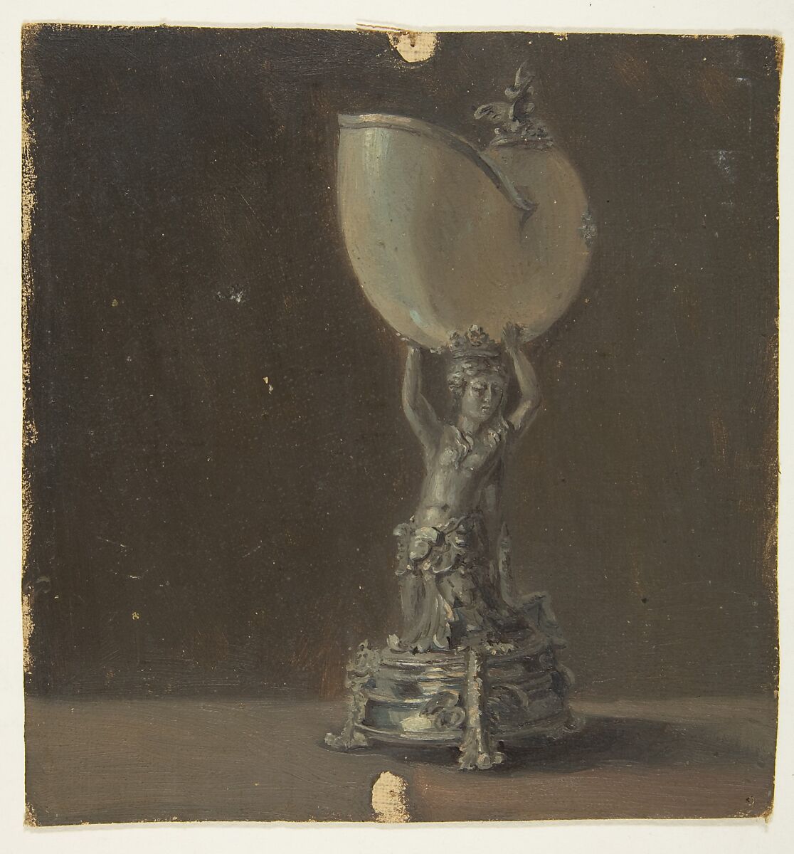 Design for a Lamp, Anonymous, French, 19th century, Oil on canvas 