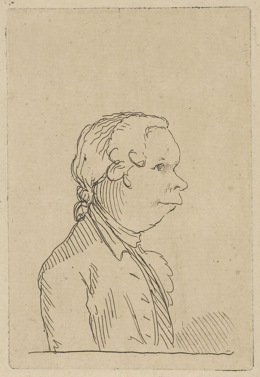 Oliver Goldsmith, Drawn and probably etched by Henry William Bunbury (British, Mildenhall, Suffolk 1750–1811 Keswick, Cumberland), Etching 