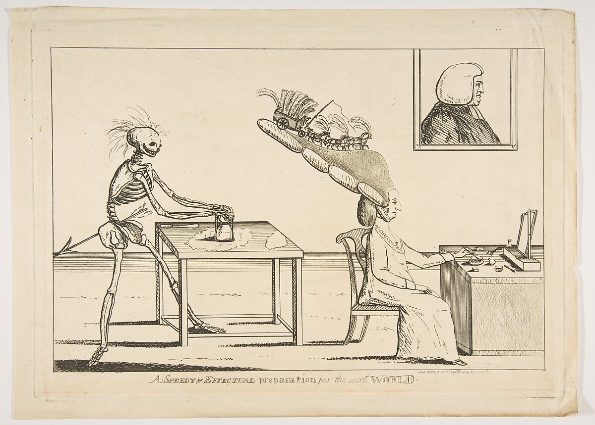 A Speedy & Effectual Preparation for the Next World, Matthias Darly (British, ca. 1721–1780 London), Etching 
