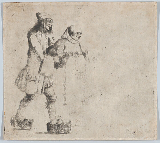 Happy Peasant and Monk