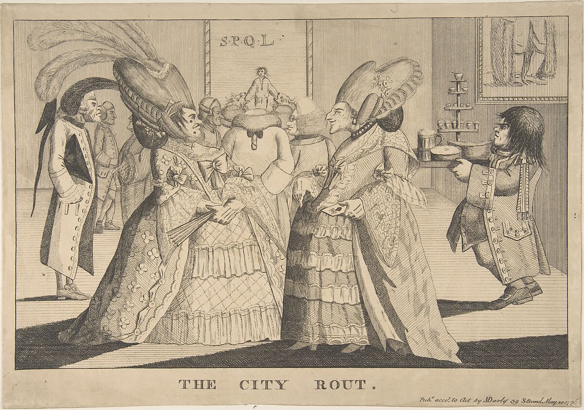 The City Rout, After Richard St. George Mansergh St. George (Irish, ca. 1750–1798), Etching 