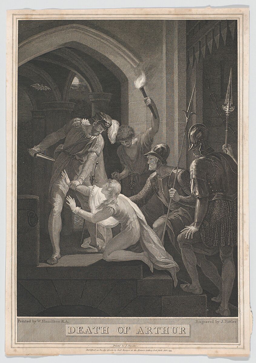 The Death of Arthur, James Fittler (British, London 1758–1835 Middlesex), Engraving 