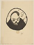 Mask of a Bookseller, Edward Gordon Craig (British, Stevenage, Hertfordshire 1872–1966 Vence, France), Woodcut