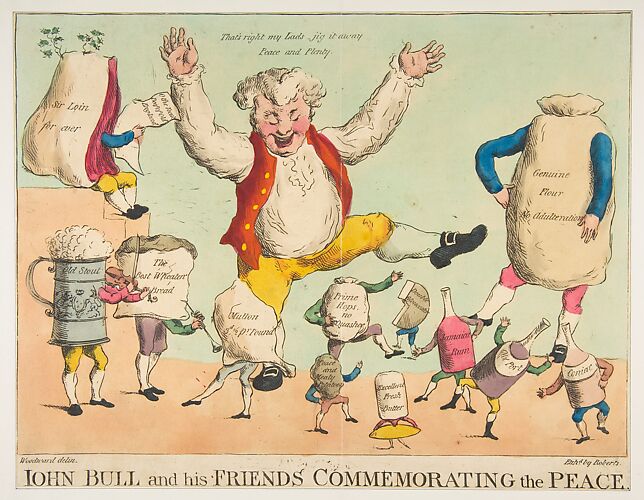 John Bull and His Friends Commemorating the Peace