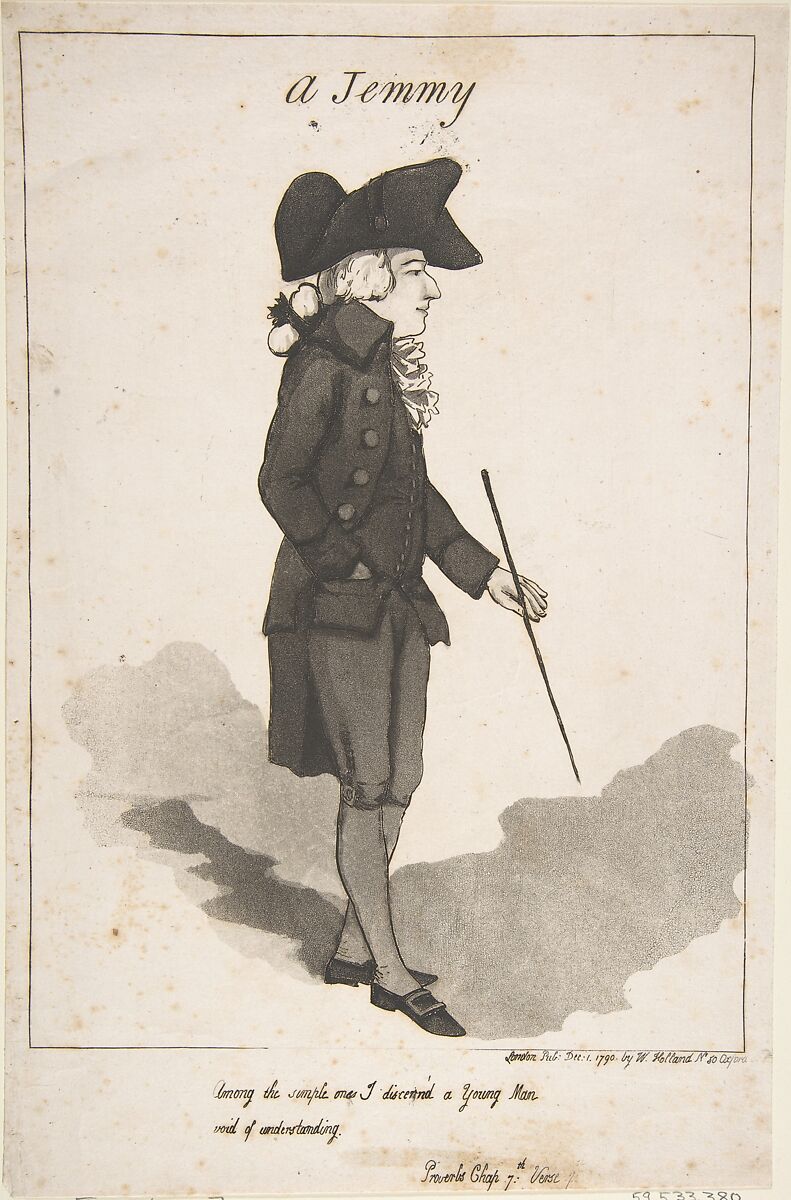 A Jemmy, Thomas Rowlandson (British, London 1757–1827 London), Etching and aquatint 