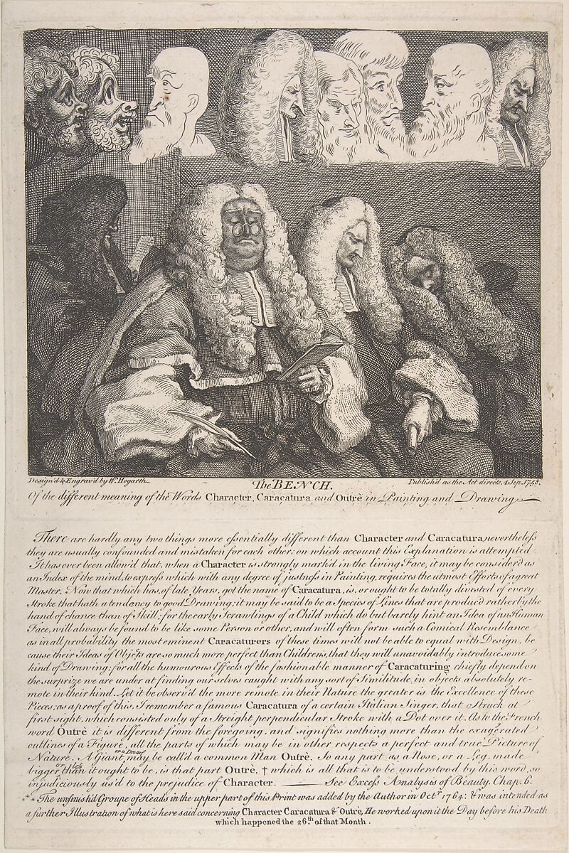 The Bench, William Hogarth (British, London 1697–1764 London), Etching and engraving; fifth state of five 