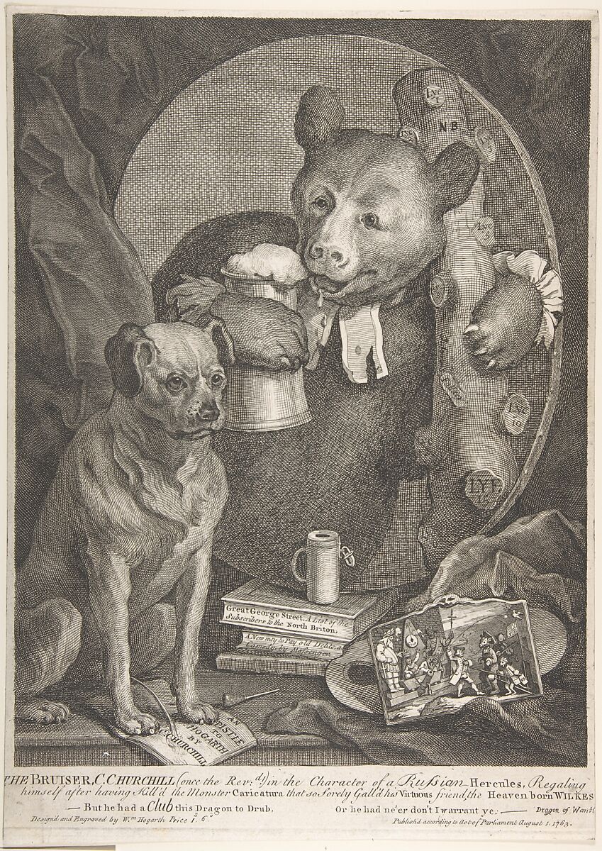The Bruiser, William Hogarth (British, London 1697–1764 London), Etching and engraving; seventh state of seven 