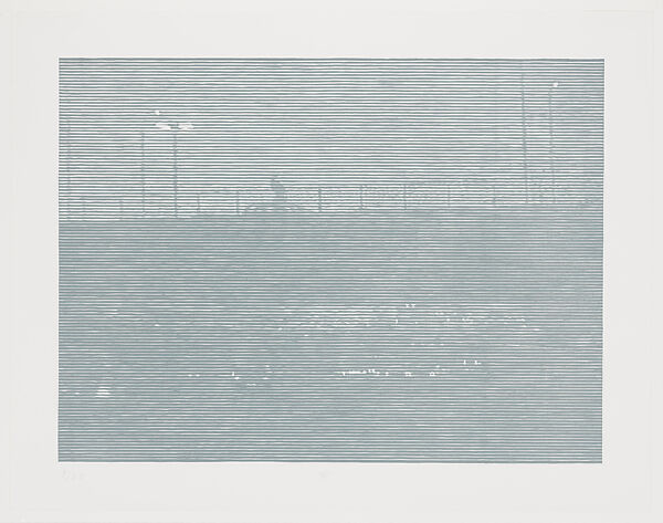 Nachtfahrt (Night Drive), Christiane Baumgartner (German, born Leipzig, 1967), Woodcut