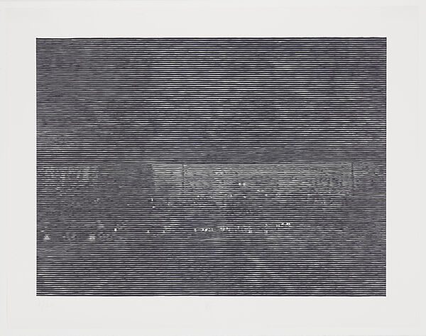 Nachtfahrt (Night Drive), Christiane Baumgartner (German, born Leipzig, 1967), Woodcut