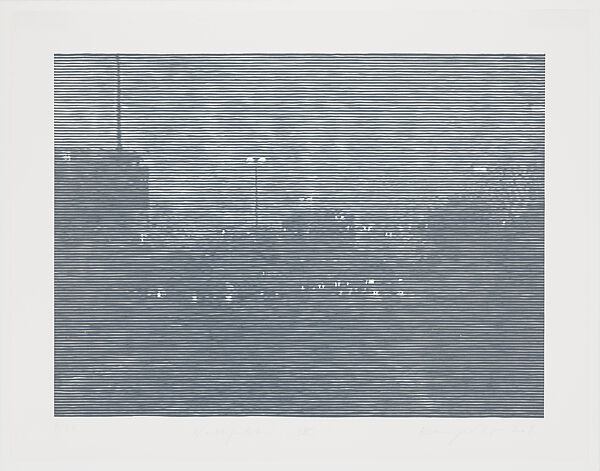 Nachtfahrt (Night Drive), Christiane Baumgartner (German, born Leipzig, 1967), Woodcut