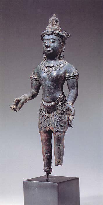 Standing Male Ruler (?), Bronze, Thailand or Indonesia 
