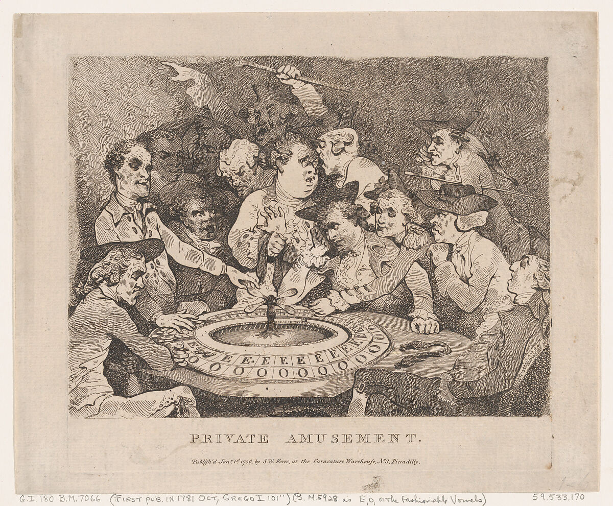 Private Amusement, Thomas Rowlandson (British, London 1757–1827 London), Etching 